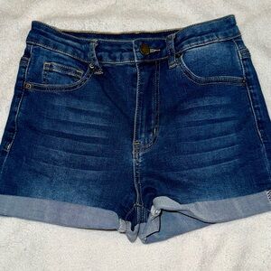 SHEIN Dark Blue Jean Shorts